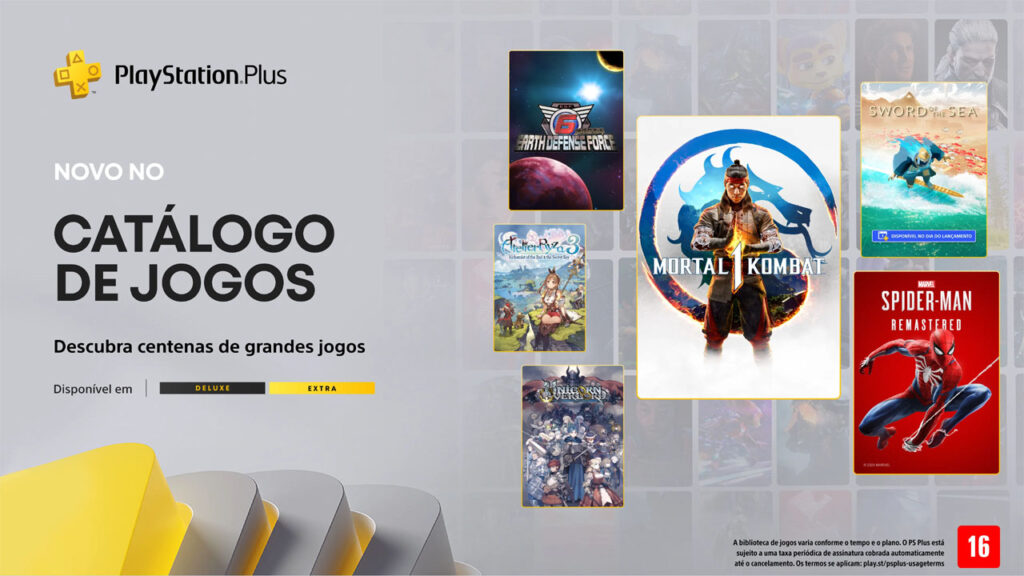 Mortal Kombat 1 e Spider-Man são os destaques da PS Plus Extra e Deluxe de agosto